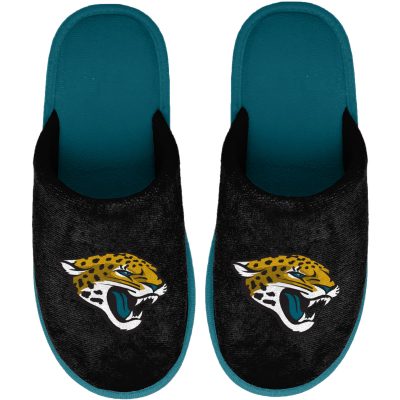 FOCO Jacksonville Jaguars Big Team Logo Scuff Slippers